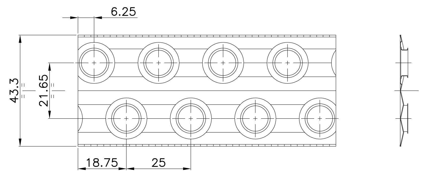 Batterie Modello P 25 - 10 S