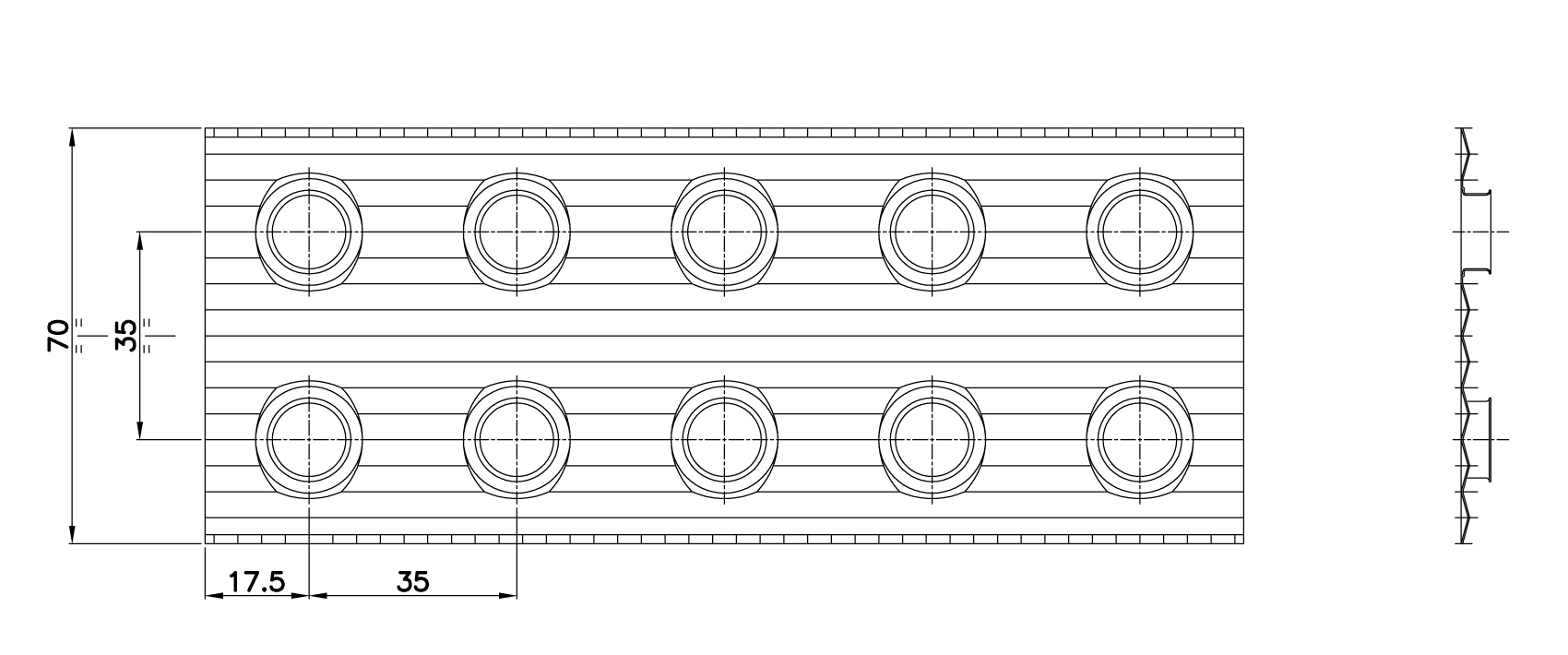 Batterie Modello P 35 - 10 L